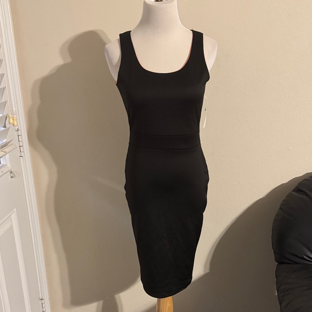 Charlotte Russe Black Midi Dress